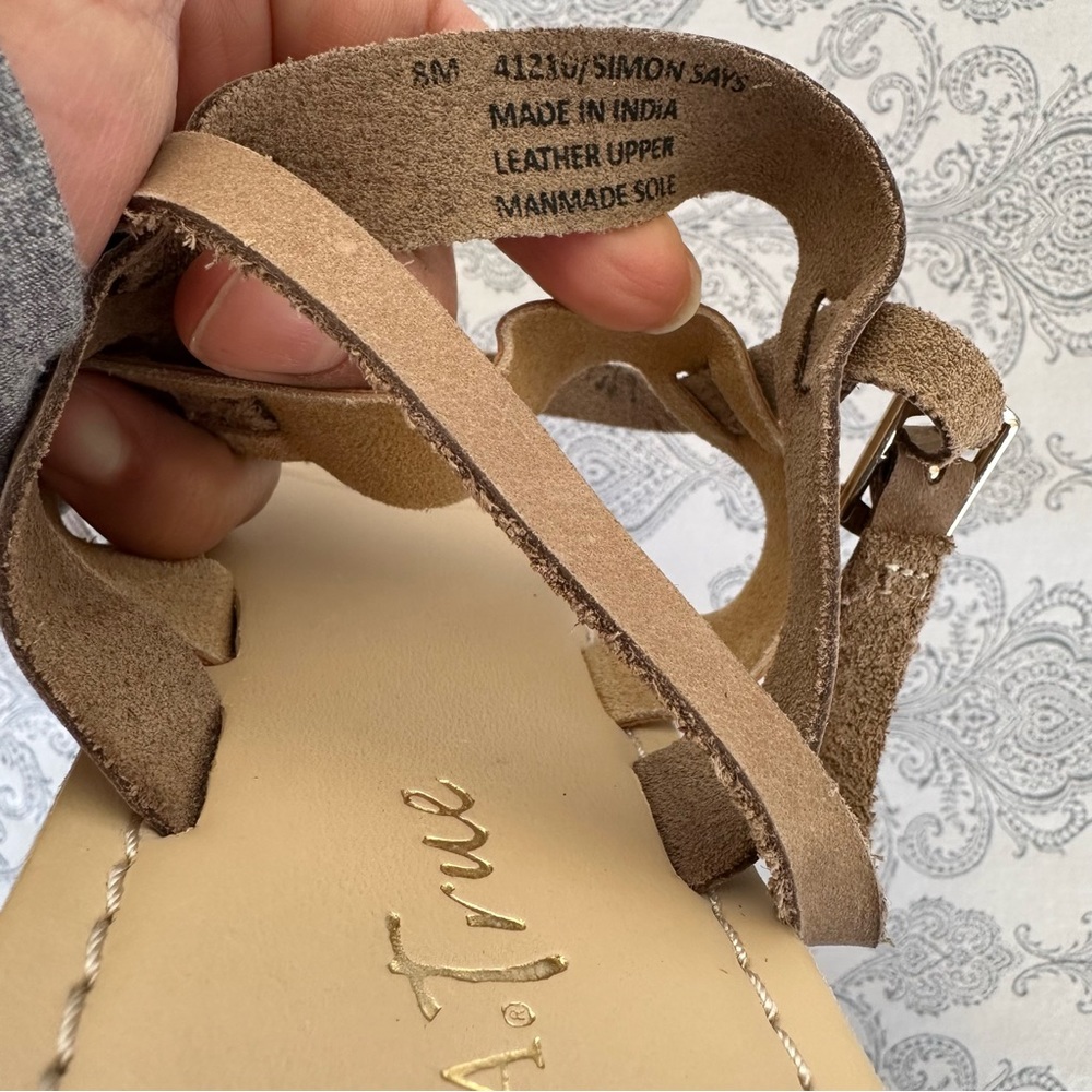 Diba True Simon Says Leather Flat Sandals - Picture 8 of 10